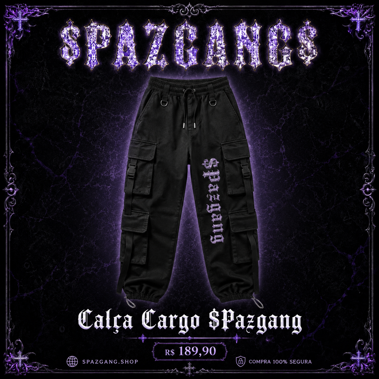 Calça Cargo $PazGang